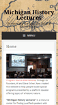 Mobile Screenshot of michiganhistorylectures.com