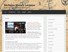 Tablet Screenshot of michiganhistorylectures.com